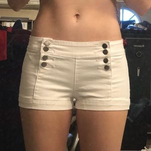 Cute white denim shorts
